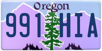 OR license plate 991HIA