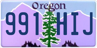 OR license plate 991HIJ