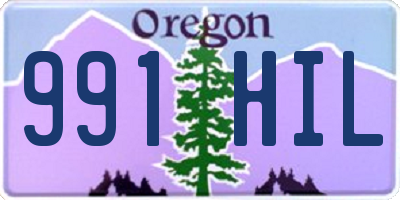 OR license plate 991HIL