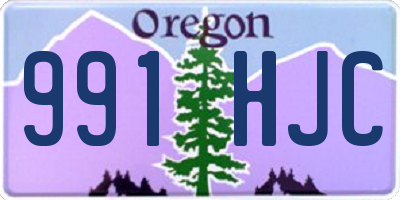 OR license plate 991HJC