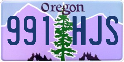 OR license plate 991HJS