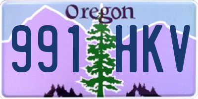 OR license plate 991HKV