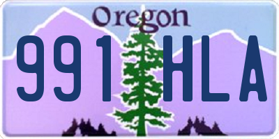 OR license plate 991HLA