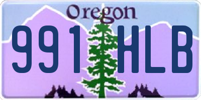 OR license plate 991HLB