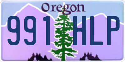 OR license plate 991HLP