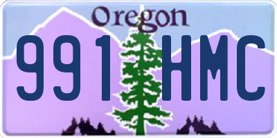 OR license plate 991HMC