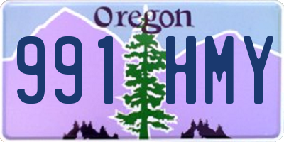 OR license plate 991HMY