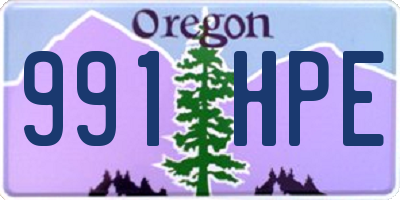 OR license plate 991HPE