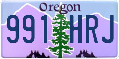 OR license plate 991HRJ