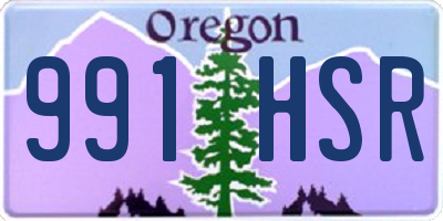 OR license plate 991HSR