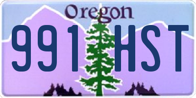 OR license plate 991HST