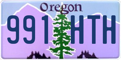 OR license plate 991HTH