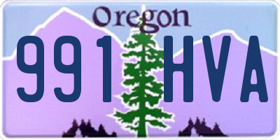 OR license plate 991HVA