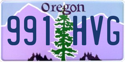 OR license plate 991HVG