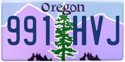 OR license plate 991HVJ