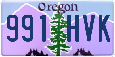 OR license plate 991HVK