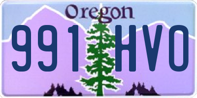 OR license plate 991HVO