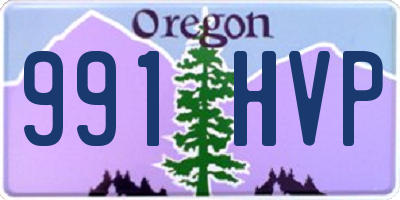 OR license plate 991HVP