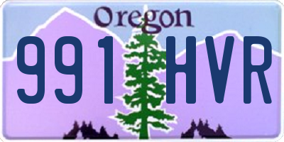 OR license plate 991HVR