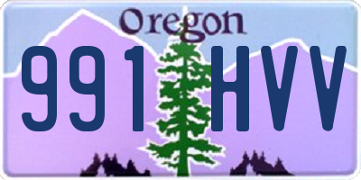 OR license plate 991HVV