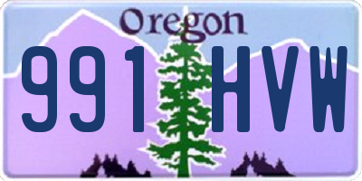 OR license plate 991HVW