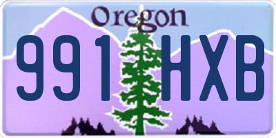 OR license plate 991HXB