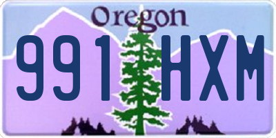 OR license plate 991HXM