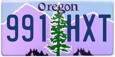 OR license plate 991HXT