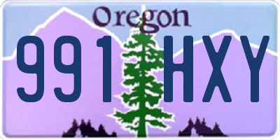 OR license plate 991HXY