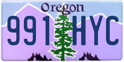 OR license plate 991HYC