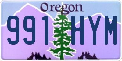 OR license plate 991HYM