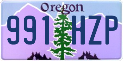 OR license plate 991HZP