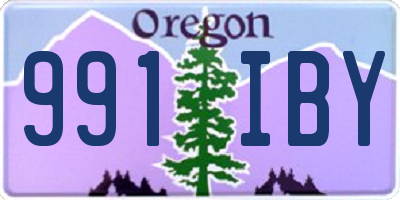 OR license plate 991IBY