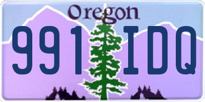 OR license plate 991IDQ