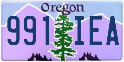 OR license plate 991IEA