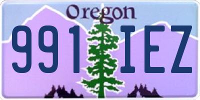 OR license plate 991IEZ