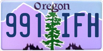 OR license plate 991IFH