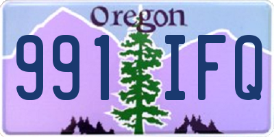 OR license plate 991IFQ