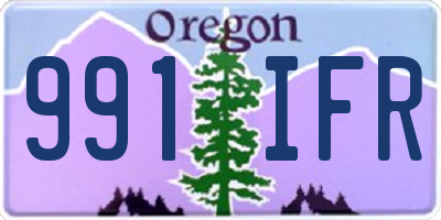 OR license plate 991IFR