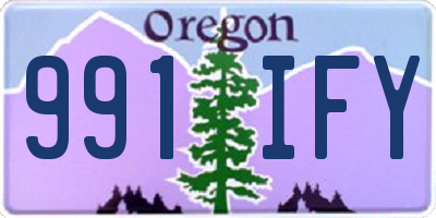 OR license plate 991IFY