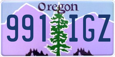 OR license plate 991IGZ