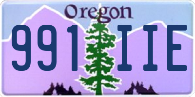 OR license plate 991IIE