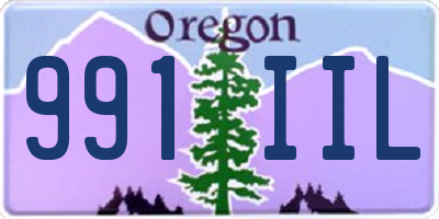 OR license plate 991IIL