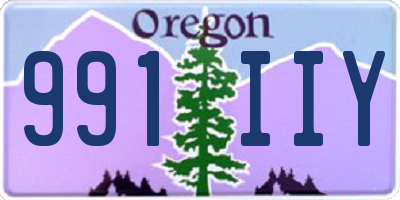 OR license plate 991IIY