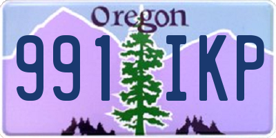 OR license plate 991IKP