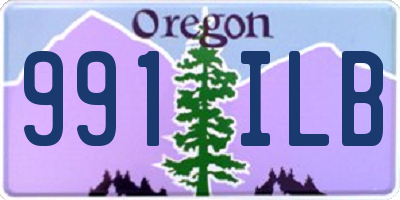 OR license plate 991ILB