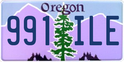 OR license plate 991ILE