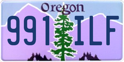 OR license plate 991ILF