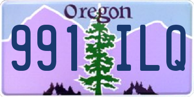 OR license plate 991ILQ