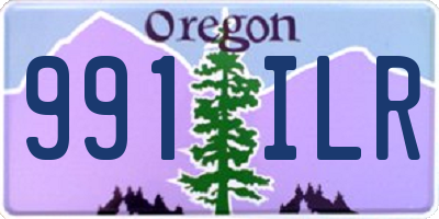 OR license plate 991ILR